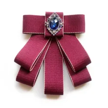Мужской женский ленточный тканевый галстук-платок, винтажный эластичный галстук для жениха, деловой Свадебный галстук-бабочка из сплава со стразами и кристаллами