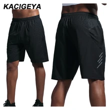 Компрессионные шорты для бега, Мужская быстросохнущая дышащая Спортивная одежда для фитнеса, мужские пляжные шорты, 3XL, шорты с карманами для пробежек и тренировок