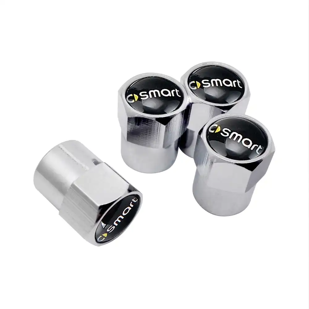Tapones de polvo Saab Gris Carbón De Válvula Juego de 4
