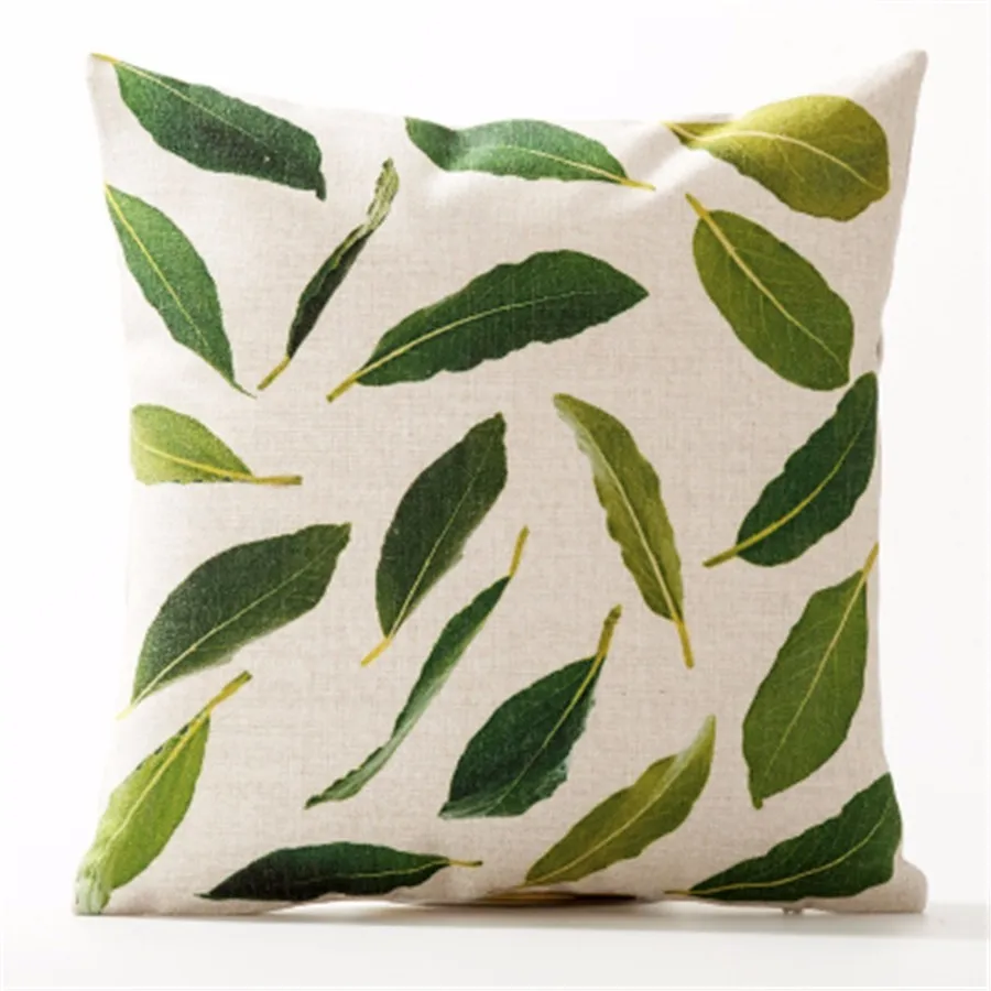 Yellow bottom leaves simple garden Cushion Covers 45X45Cm