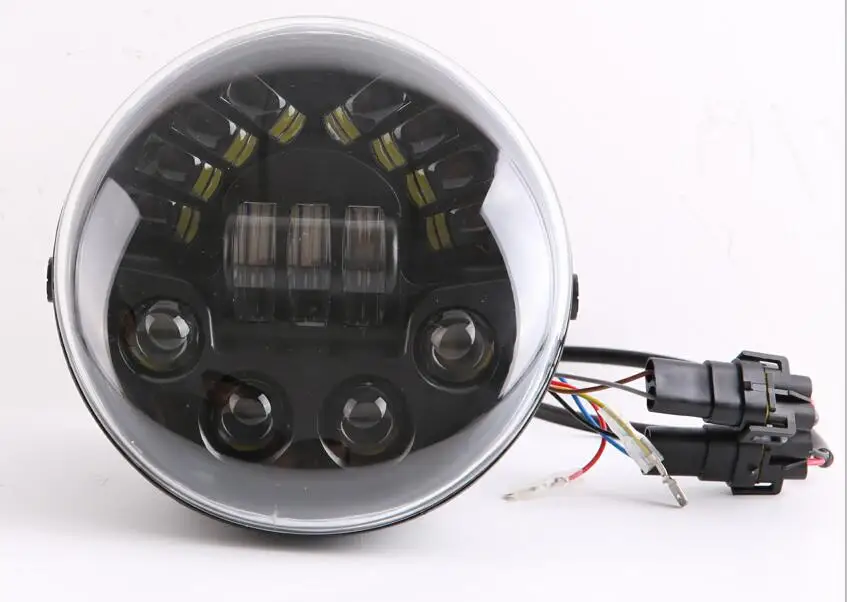 

New DRL light LED Headlight For motor Davidson VRSCA V-Rod VRod (Black/Chrome)
