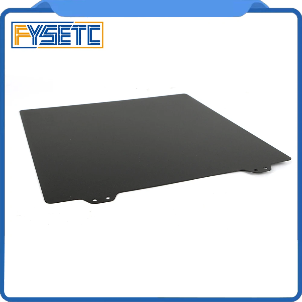 Beste 220 235 300mm MK52 Dubbelzijdig Geweven PEI Lente Staalplaat Gepoedercoat PEI Voor Prusa i3 MK3 MK3S Ender 3 Anet A8 Wanhao