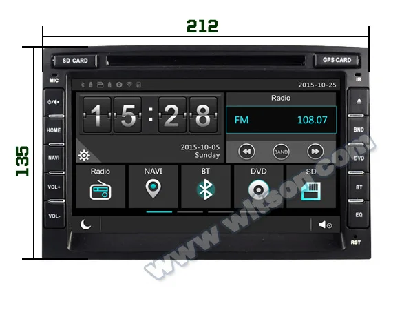 Discount 8" Capacitive Touch Car DVD for Kia Sportage 2016-2017 with Tire Pressure Monitoring System Support & Front DVR Camera Support 5