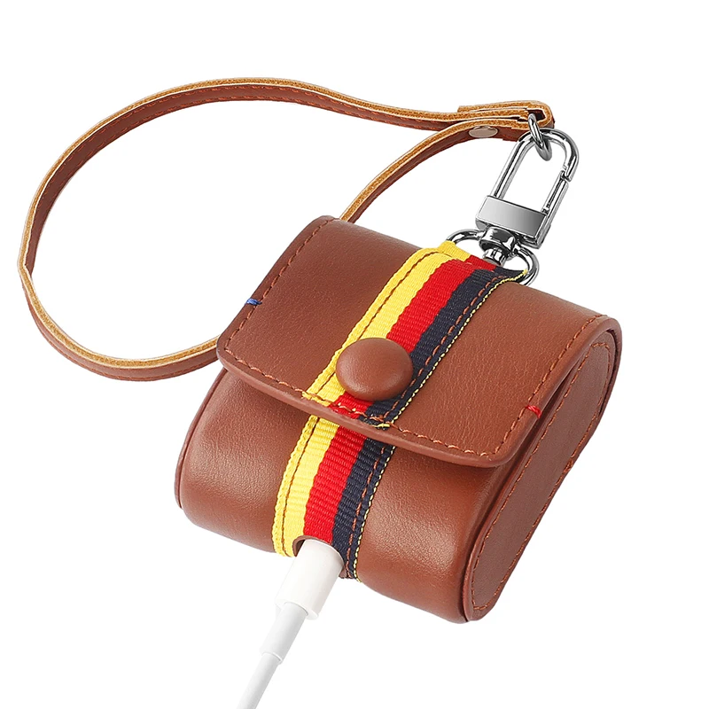 Protective Case For Airpods Leather Cases For Air Pods Cover Cases For Airpod PU Leather Skin Wireless Earphone Box For Air Pod (4)