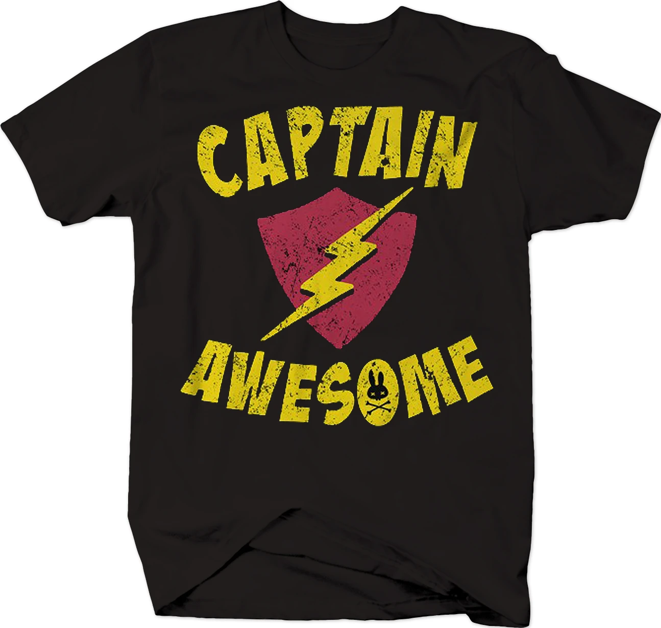 

Captain Awesome Superhero Lightning Shield T-Shirt