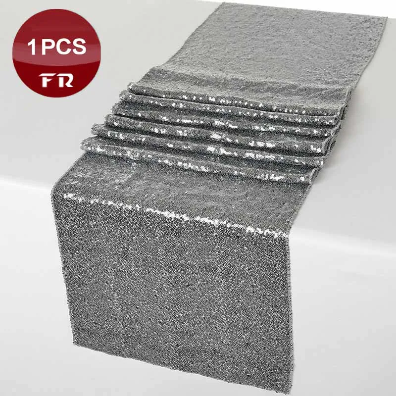 factory retail 1pc cheap sequin table runner of wedding shining stone gold silver table cloth runners in event u0026 party supply