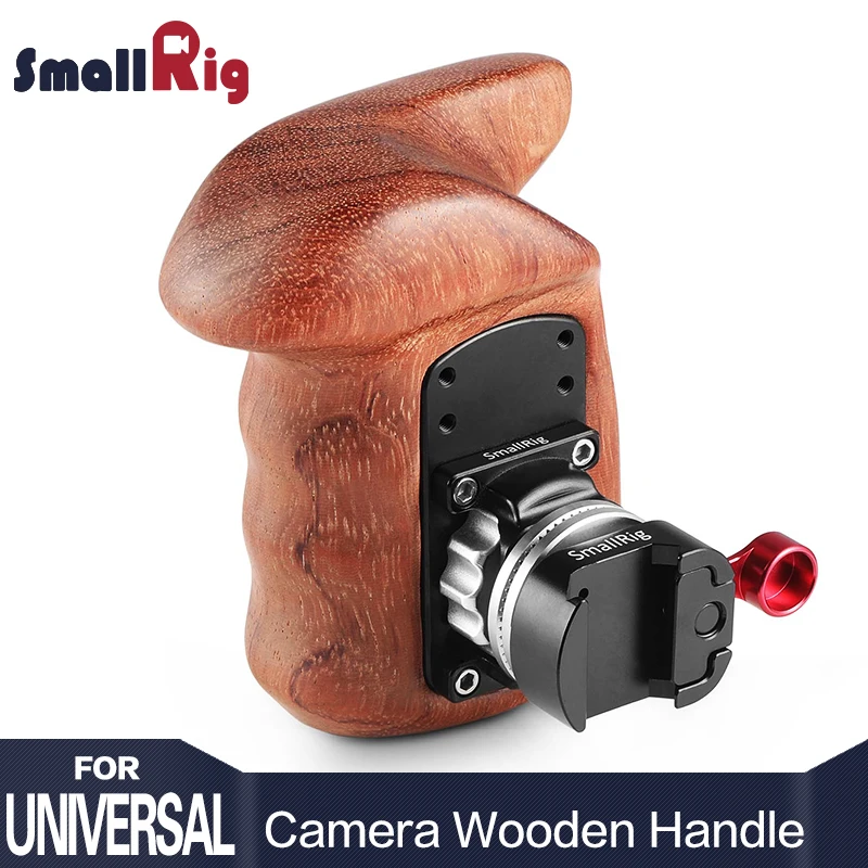

SmallRig Camera Handle Video Right Side Wooden Grip Stabilizer with NATO Mount Quick Release Handle Kit 2117