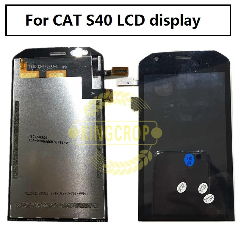 

100% Tested LCD screen display +Touch Screen digitizer For 4.7" Caterpillar CAT S40 LCD black color free shipping+Tools