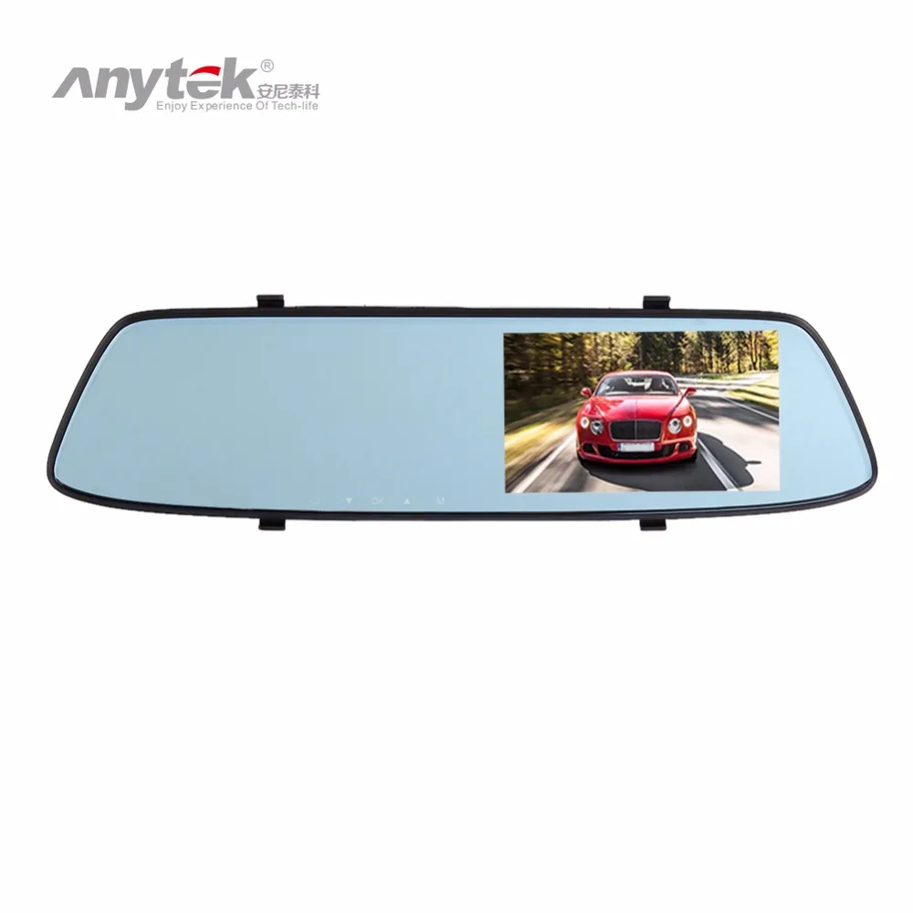 

Anytek T33 5.0in Dual Lens Car DVR Camera Video Recorder Rearview Mirror Digital Recorder ADAS G-sensor Dash Cam