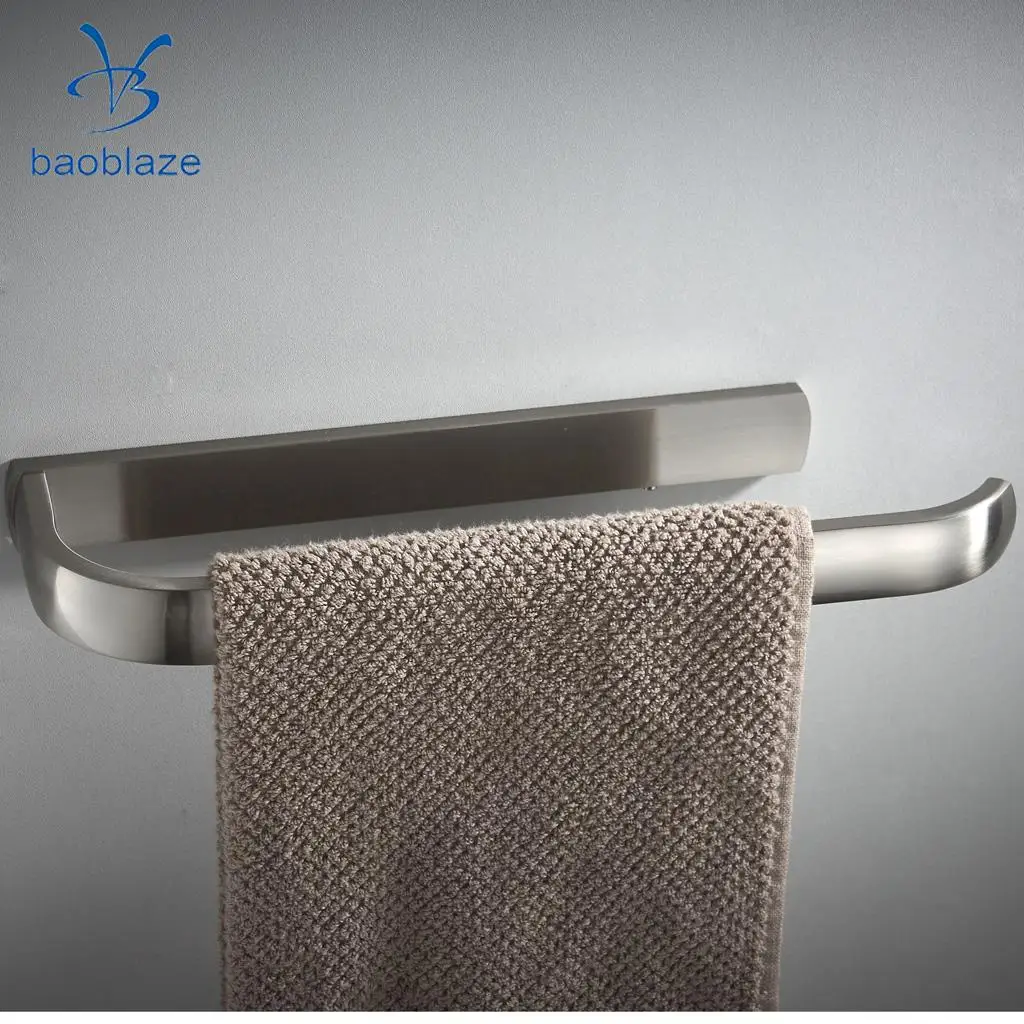 

Wall Mounted Bathroom Kitchen Towel Rack Clothing Bags Scarf Hanger 290mm Single layer For Room Decoration