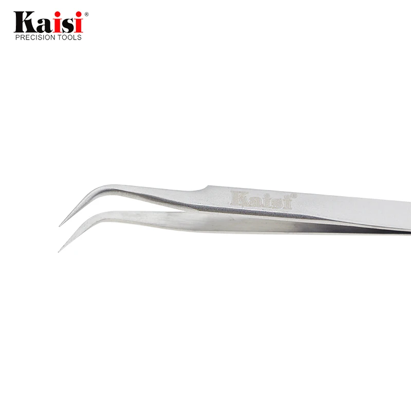 Kaisi High Precision Stainless Steel Curved Straight Tweezers For Cell Phone Tablet Computer Repair Hand Tools T-11 T-15