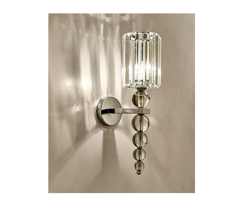 Настенный светильник с хрустальным шаром Хромированный Светодиодный настенный светильник домашний декор в помещении светильник Промышленный Декор