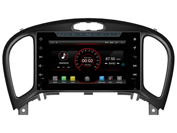 Best Navirider car dvd play multimedia car radio player music player android 8.1 gps for NISSAN  JUKE 2017 with canbus blue light 5