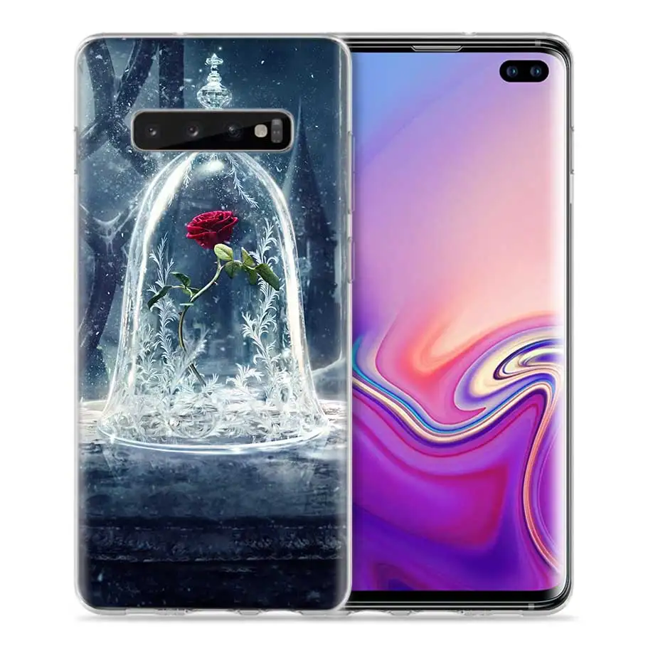 Красавица и чудовище чехол для Samsung Galaxy S8 S9 S10 5G S10e S7 Note 8, 9, 10, J4 J6 плюс J5 J8 J3 силиконовые Роскошные Чехлы для телефона - Цвет: 05