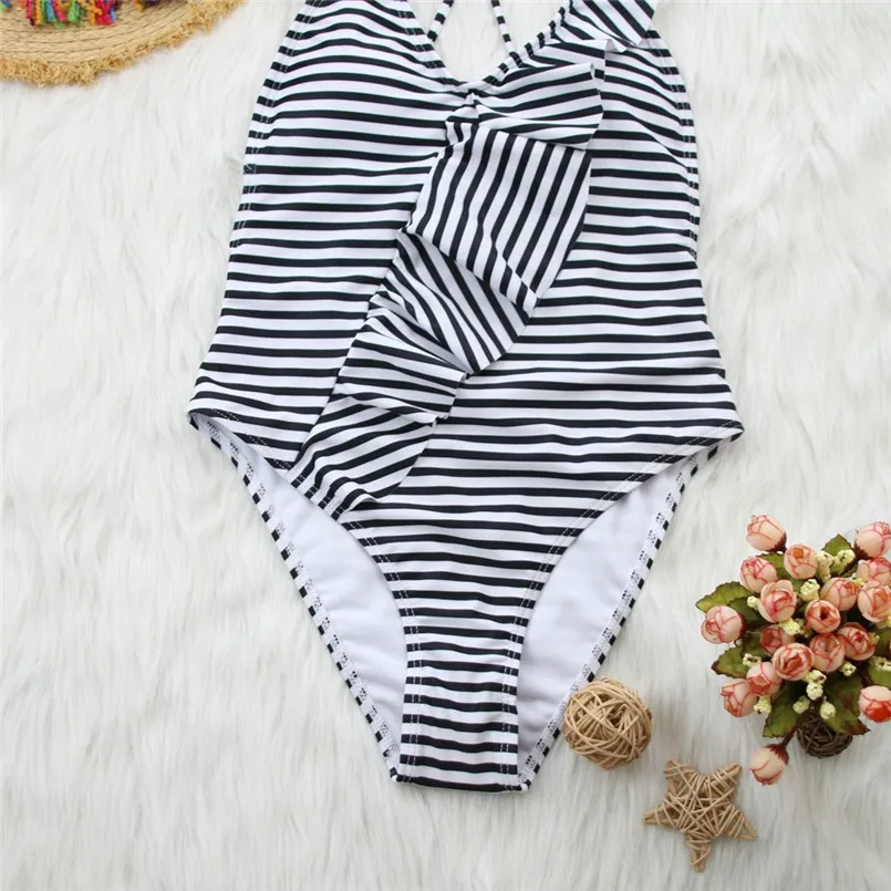 Striped Sexy Women Underwear Set One Piece Women Ruffles Sport Bathing Sport Bra Set Summer Clothes Tankini Set Sujetador 35DE24 (18)