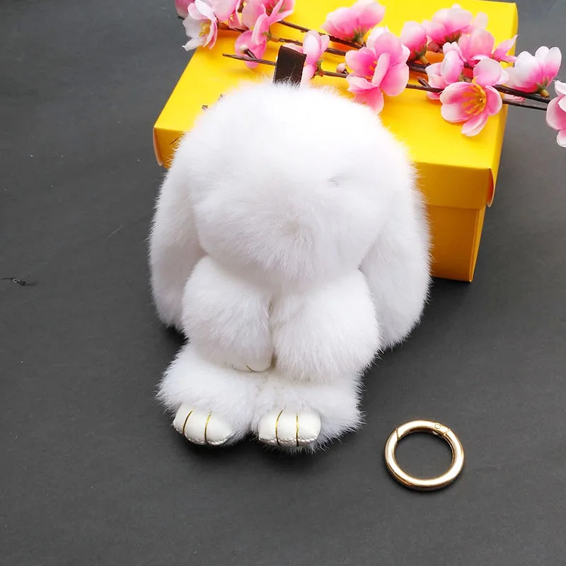 Брелок для ключей в виде кролика|fluffy ball|rabbit key chainkey chain pokemon |