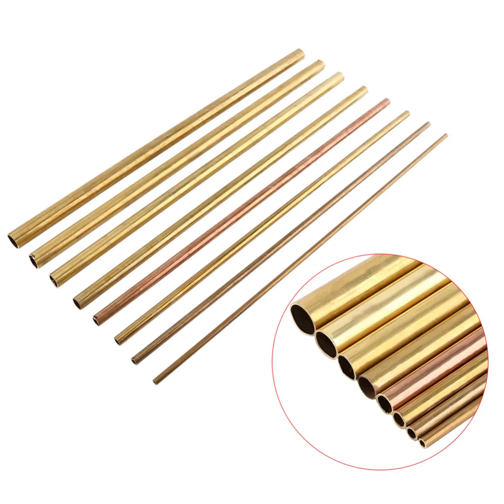 

1Pcs Brass Tube Pipe Tubing Round Outer Diameter 0.6-2cm Length 50cm Model Making Tube Pipeline Engineering Model Making Tools