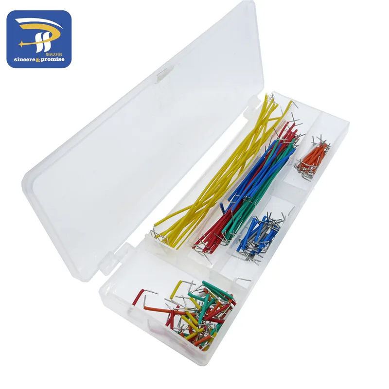

Hot Sell 140 pcs U Shape Solderless Breadboard Jumper Cable Wire Kit For Arduino For Raspberry Pi DIY