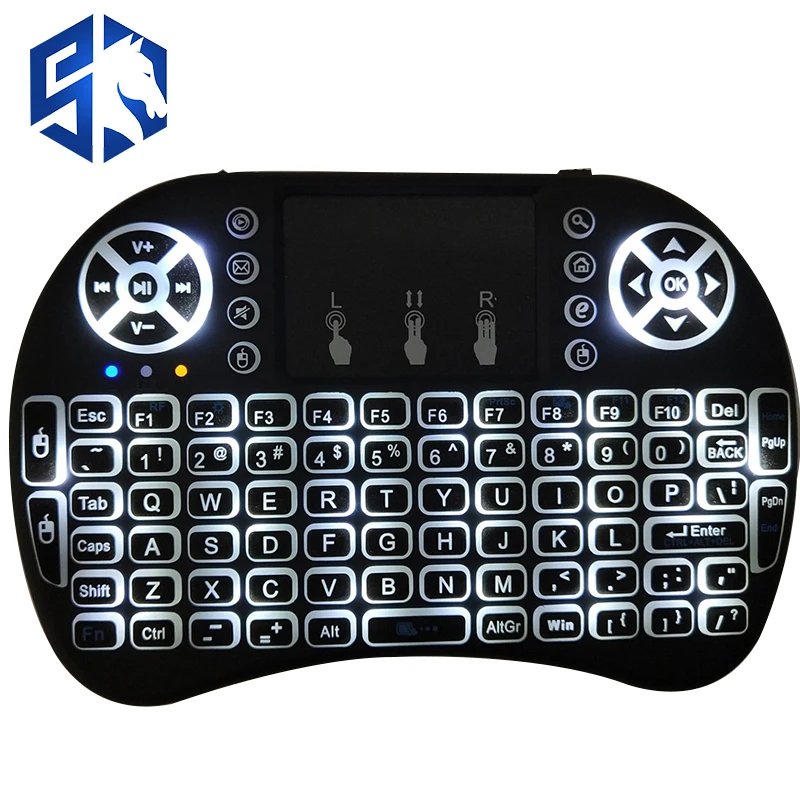 LED Projector Wireless Keyboard Air Mouse Touchpad Handheld for Home