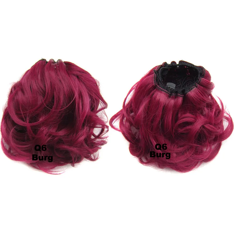 Jeedou Synthetic Curly Hair Chignon Bun Pad Rubber Band 60g Chic and Trendy Hottest Hair Trends Hairpieces