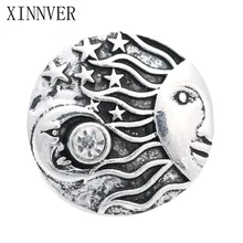 10 шт./лот 18 мм металлическая звезда Луна солнце ювелирные украшения Смешанные пуговицы кнопки для Кнопка xinnver, сделай сам, ювелирное изделие ZA624