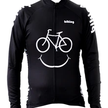 Черная улыбка велосипеды roupa ciclismo ropa ciclismo hombre мужские Трикотаж длинным рукавом велосипедная Форма велосипед рубашка