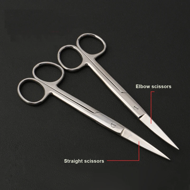 Ножницы на заказ хирургические инструменты офтальмологические ножницы из нержавеющей стали остроконечные Круглые головки двойные инструменты для моделирования