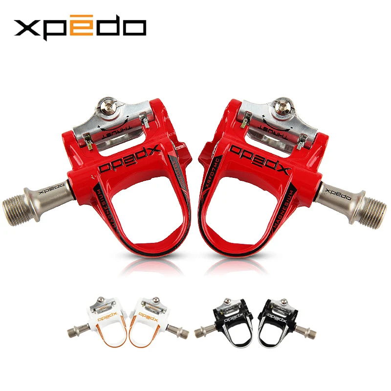 melhor Wellgo Xpedo Selado Rolamento Liga Pedal Da Bicicleta Da Estrada Ultraleve Ciclismo Parte Equitação Corrida Pedais Da Bicicleta Pedais de Bicicleta Perna Pé