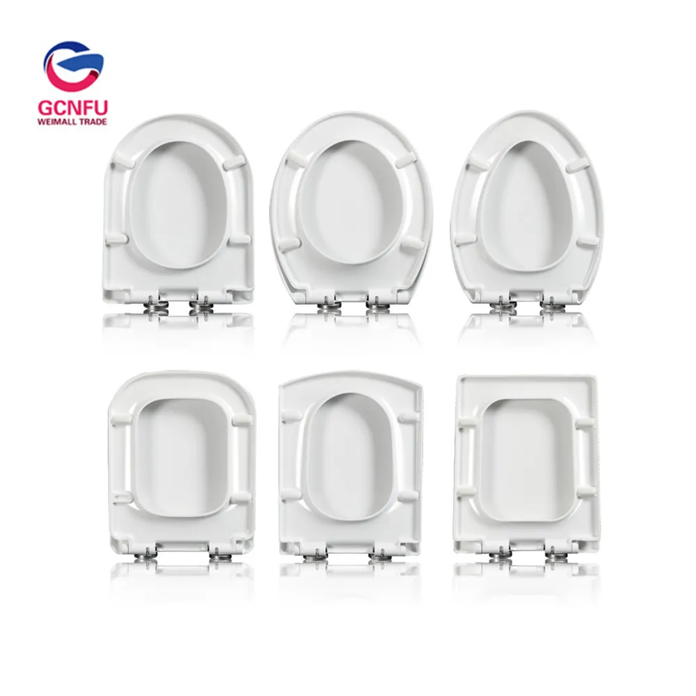 

Whoelsale High Quality Usual Thickened Slowly Drop and Quickly Remove U V O Type Toilet Lid Pedestal pan Accessories Cover