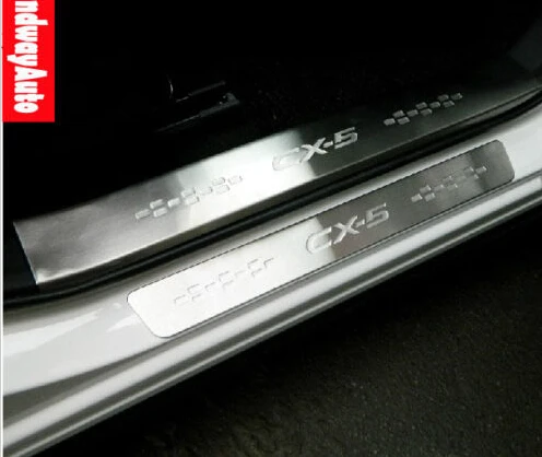 

8Pcs Stainless Door Scuff Sill Plates Guards Trims For Mazda CX-5 CX5 2012 2013 2014