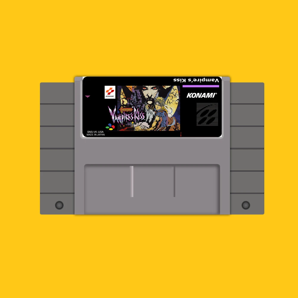 Castlevania вампиров поцелуй 16 бит карточная игра для США NTSC Game Player