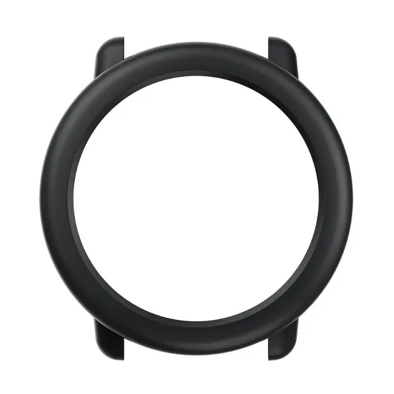 Черный Тонкий чехол для ПК защитная рамка оболочка для Xiaomi Huami Amazfit Pace часы красочные замена протектор для часов чехол - Цвет: Черный