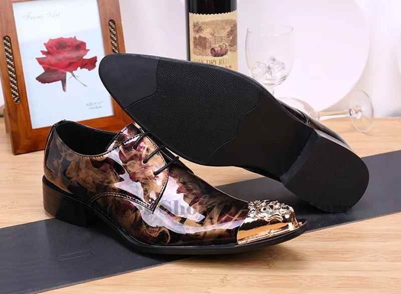 Big Size Men Dress Shoes High Quality Men Formal Shoes Lace up Men