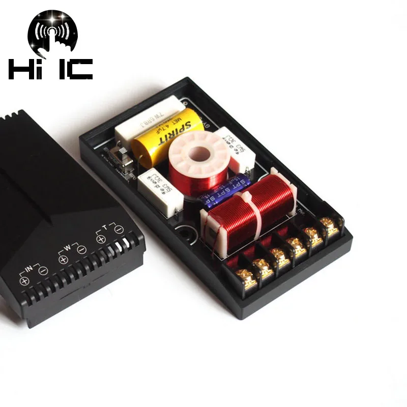 

1Pcs 2 Way HiFi Audio Treble + Bass Crossover Speaker Frequency Divider Stereo Crossover Filters Crossover Point 3200Hz