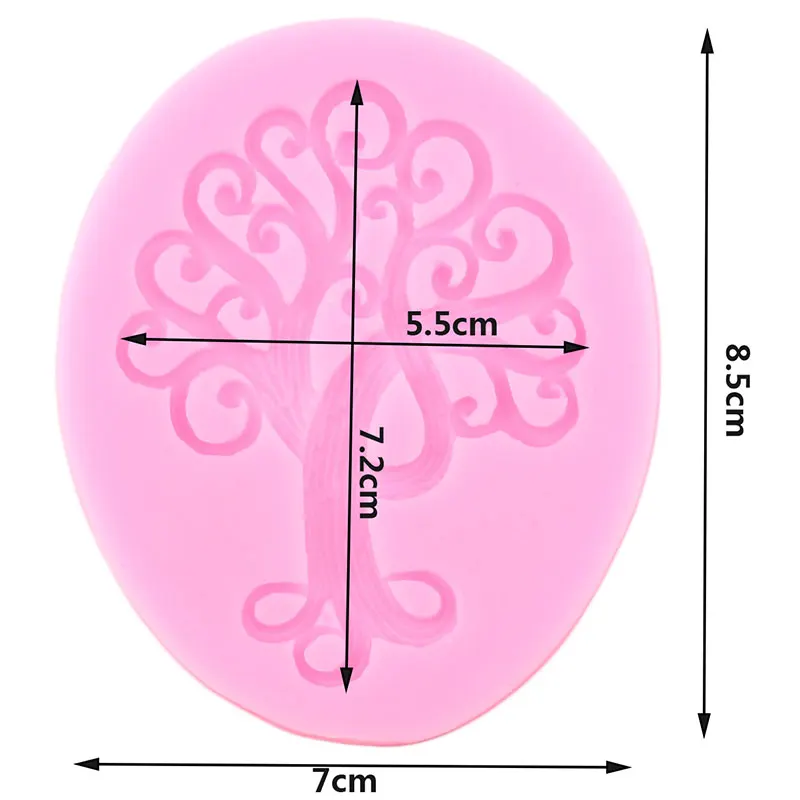 Древо жизни силиконовые формы кекс форма для выпечки помадки DIY Инструменты для украшения торта для вечеринки десерт конфеты глина форма для шоколадной мастики