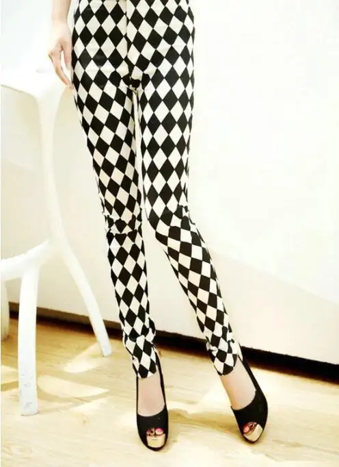 yoga pants for women Spring summer checkerboard slim leggings women compression leggings Leggings