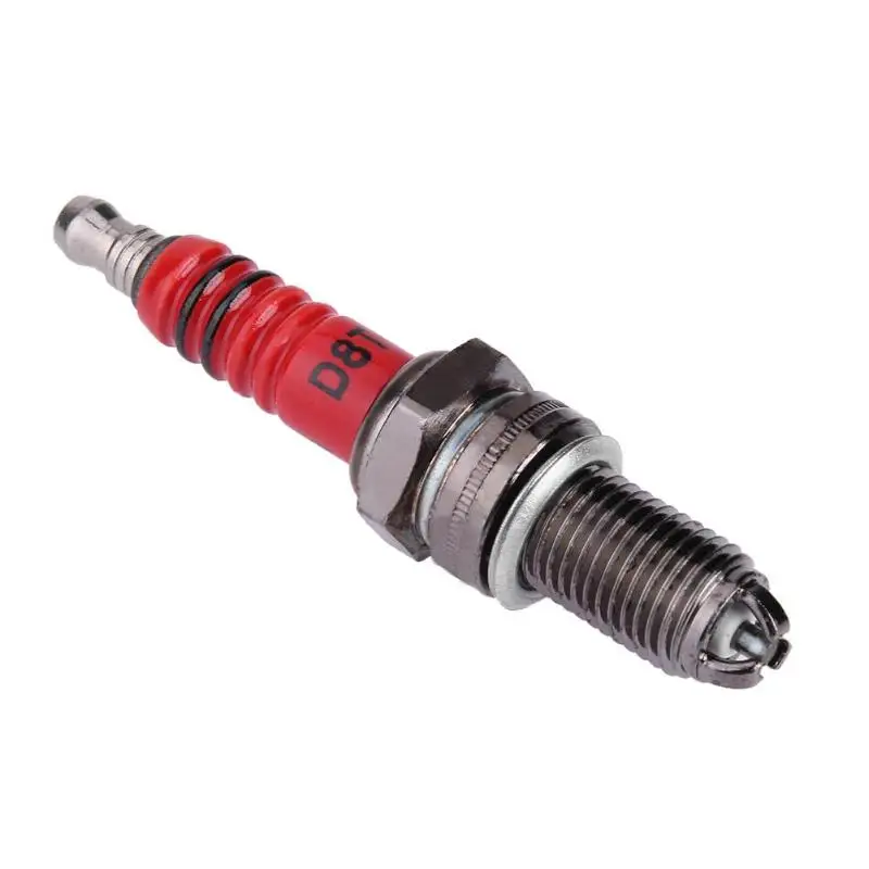 Vodool D8TC High Performance Reduce Carbon Deposition 3-Electrode Motorcycle Spark Plug for Honda for Yamaha Moto Accessories