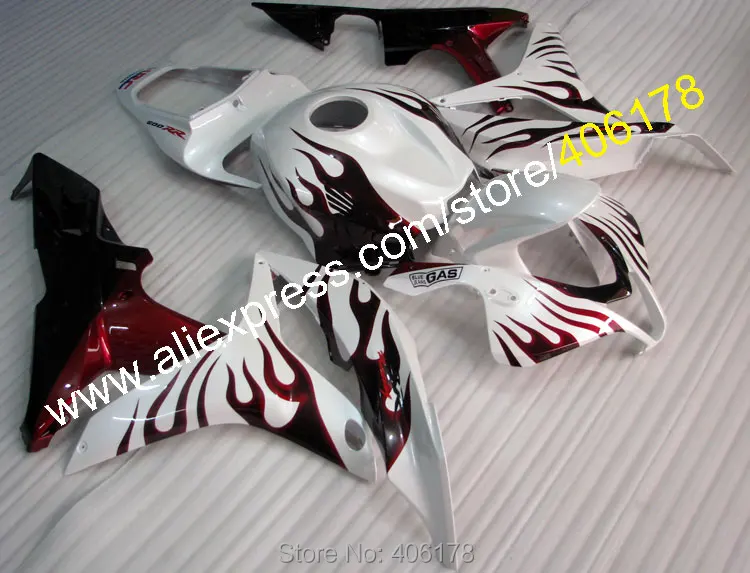 Для Honda CBR600 F5 Запчасти 2007 2008 CBR 600RR 07 08 600 CBR600RR ABS красный Обтекатели с языками