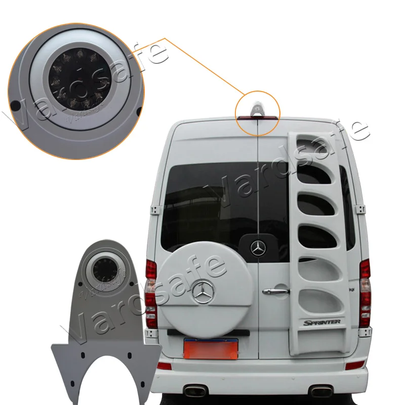 Vardsafe VS807WK | белая камера заднего вида+ " пристегивающийся зеркальный монитор для Freightliner/Dodge Sprinter Van