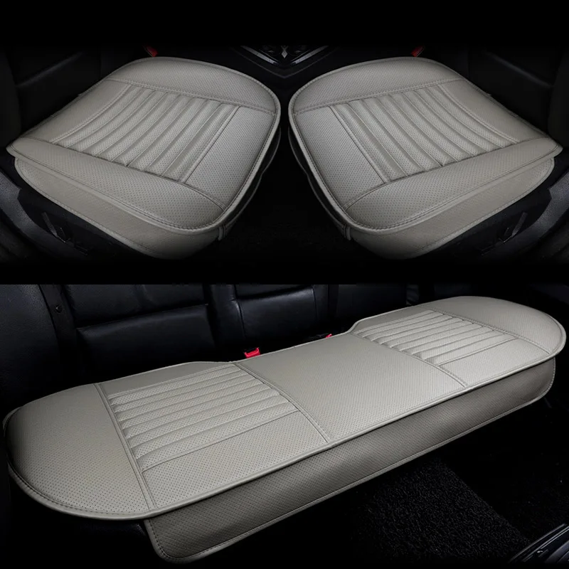 Pu leather Car seat covers, side full cover car styling seat cushion pad mat protector for BMW X1 X3 X4 X5 g30 e30 e34 e36 e38 - Название цвета: 3pcs