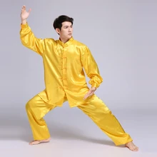 Лидер продаж Для мужчин Для женщин ушу равномерное сценическое тай-чи Костюмы кунг-фу костюмы тайцзицюань Практика одежда для сцены