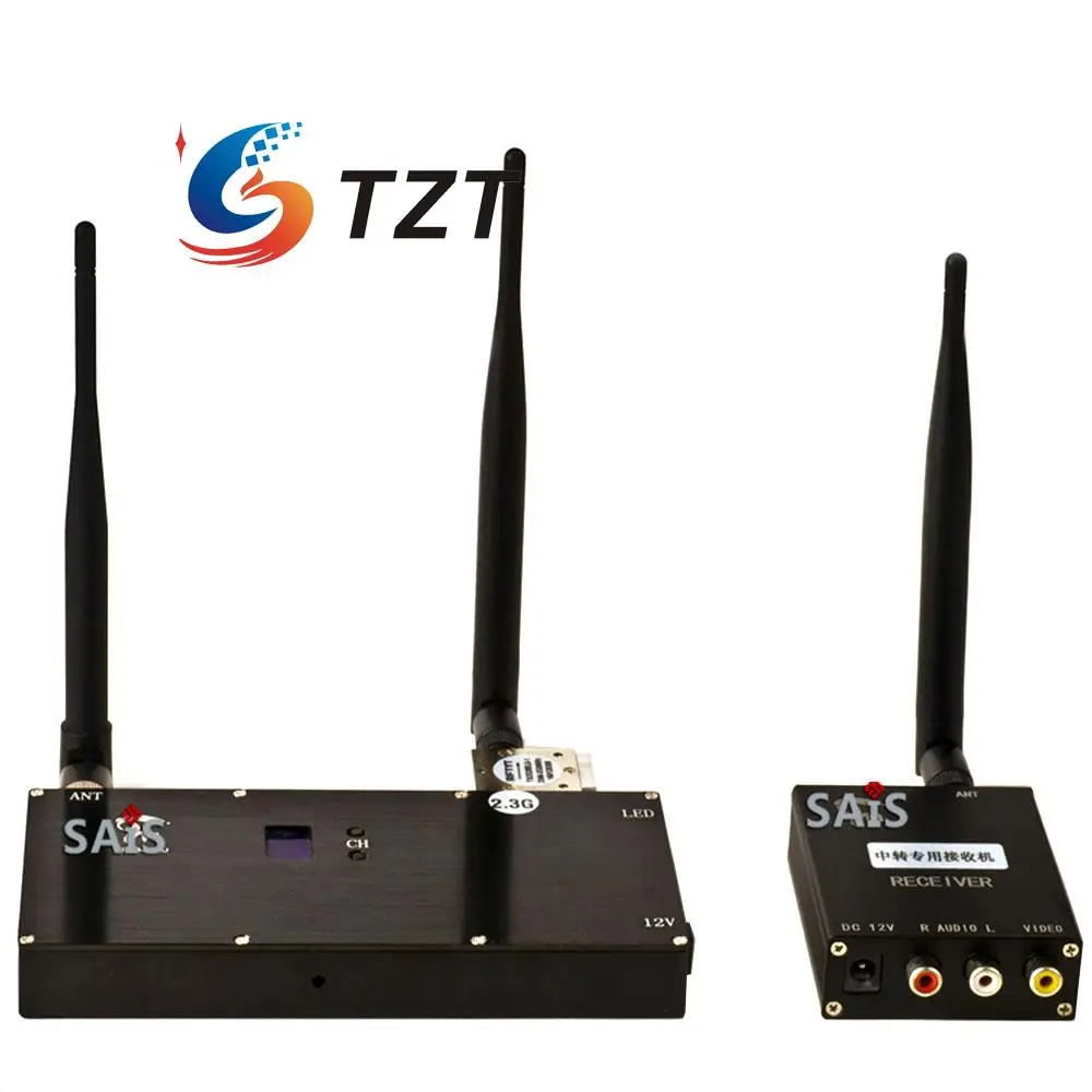 

1.2G to 2.3G Repeater 1.3G to 2.4G 8CH Wireless Audio Video Transmission Signal Magnifier Amplifier