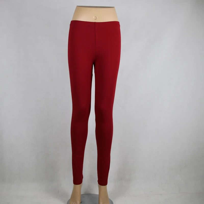 

Shikoroleva 2019 Solid Color Red Leggings Xs- 7xl Women Modal Cotton Elastic Skinny Jeggings Pants Red Girl 6XL 5XL Leg Pants