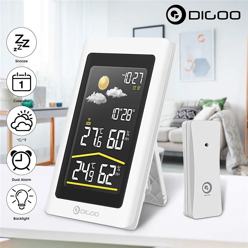 

Digoo DG-TH11300 Smart Home Outdoor Weather Station Hygrometer Thermometer Digital Forecast Sensor Humidity Temperature Sensor
