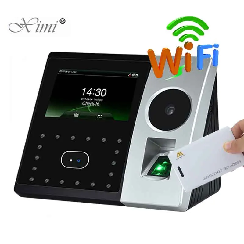 

WIFI TCP/IP Palm And Face Time Attendance Pface202 Biometric Fingerprint Time Recorder And Access Control With RFID Card Reader