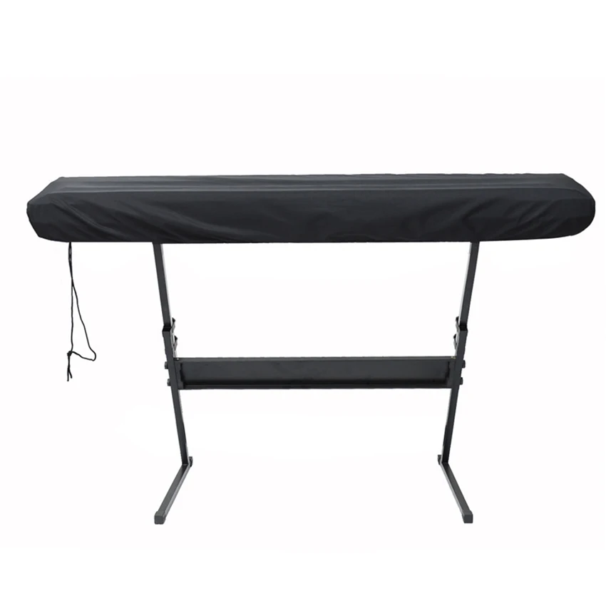  Piano Keyboard Cover Stretchable Cloth Dustproof Cover with Telescopic Drawstring for 88 Keys / 61 