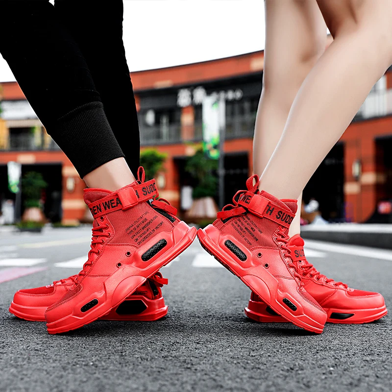 Men Super Cool Running Star Sneakers Spring High Top Trend Man Shoes Women Brand Comfortable Breathable Waterproof Walking Shoes