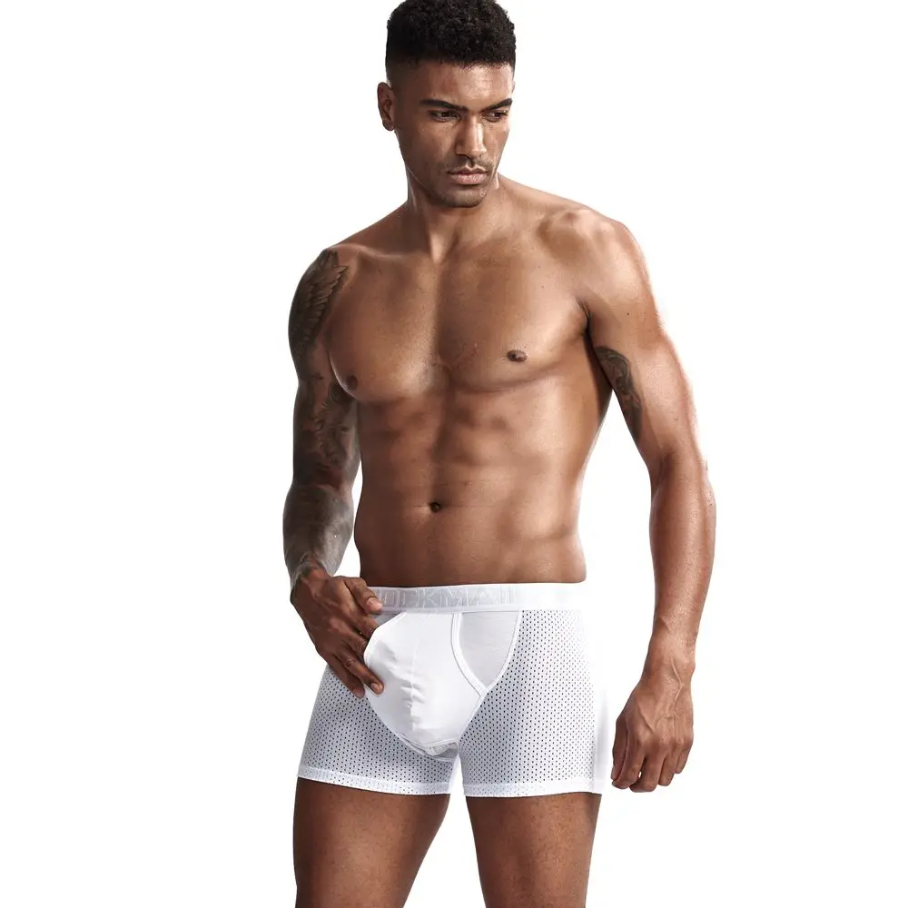 JOCKMAIL Modal Men Underwear boxershort Scrotum Care Capsule Function Youth Health Seoul convex separation Boxer Gay Underwear red boxers