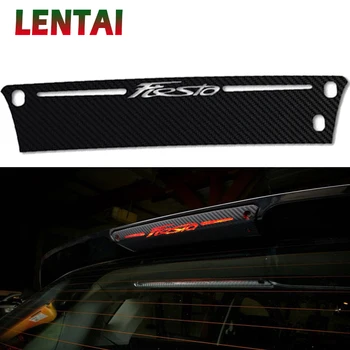 

LENTAI High Brake Light Auto Accessories Black Carbon Fiber Stickers Decal Car Styling For Ford FIESTA Hatchback 2009 To 2015