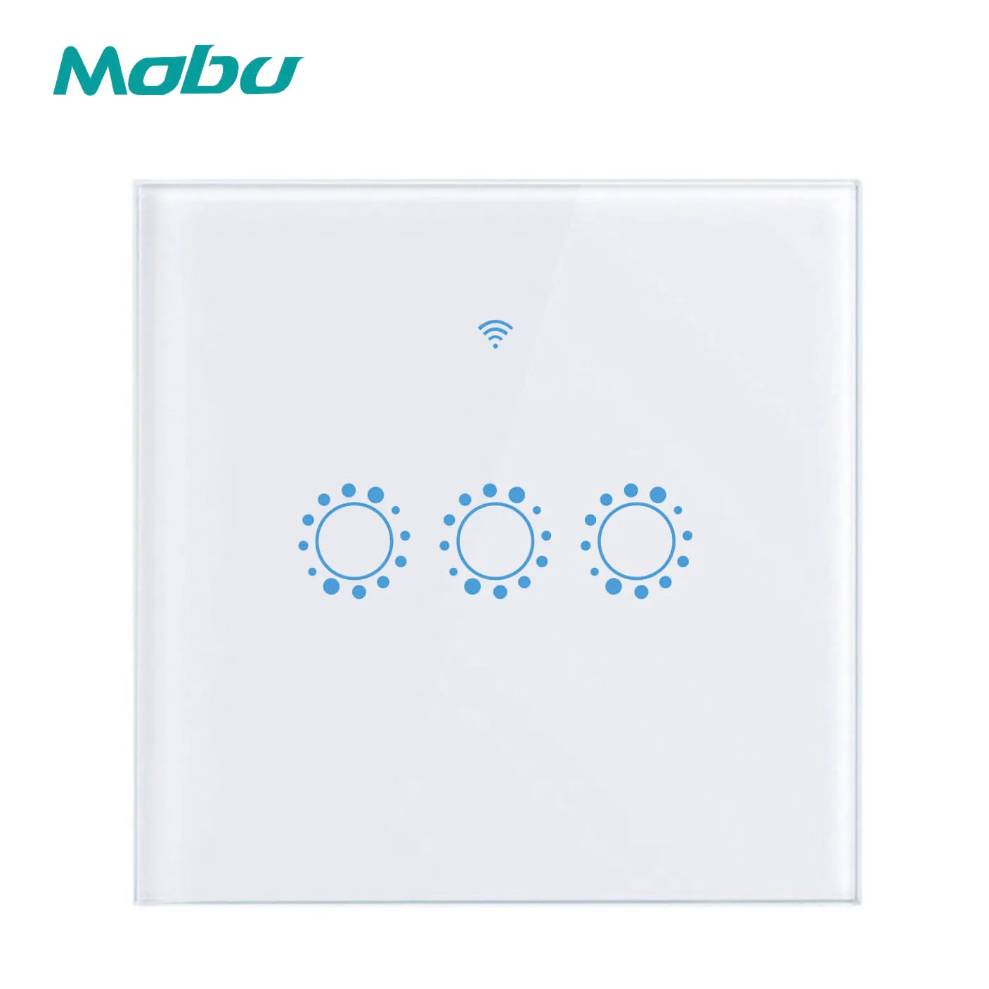 

Mobu Touch Switch Smart Light Switch Panel Wall interruptor 3 Gang wifi light switch US/EU Standard Work with Alexa Google Home